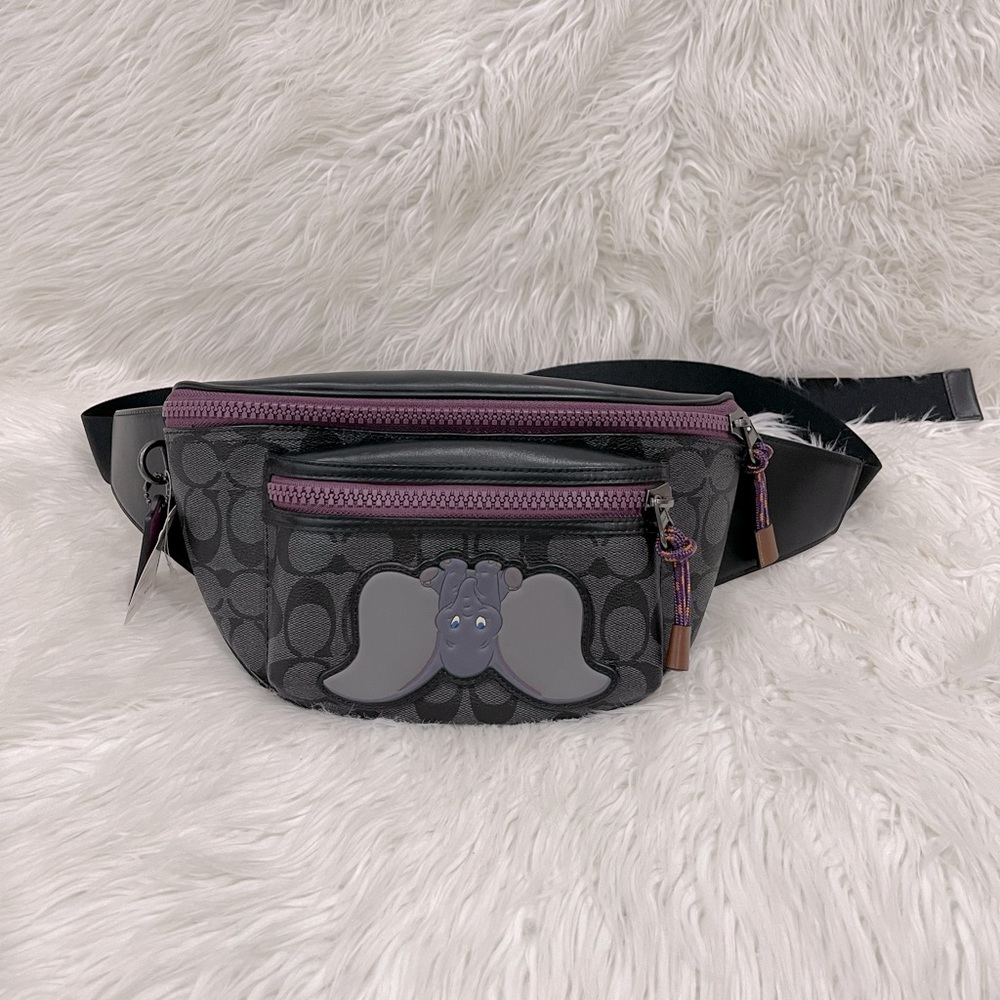Disney X Coach Terrain Belt Bag In Signature Canvas With Dumbo